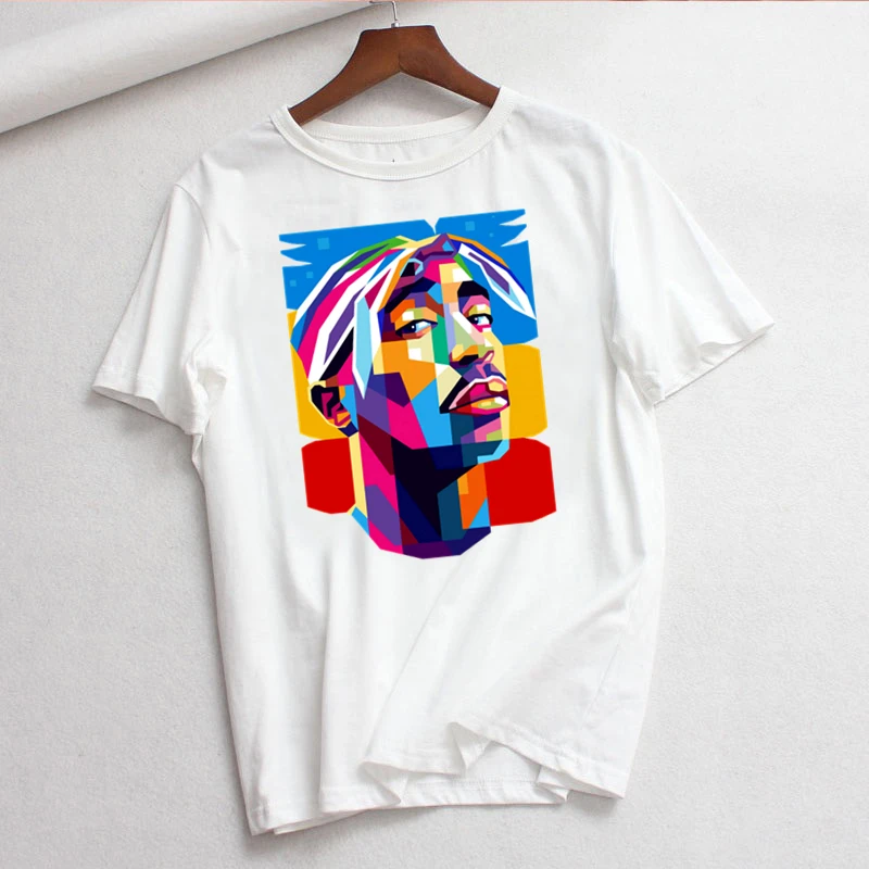 La reducere! Tupac 2pac rock tricou de sex hip hop haine de sex feminin tricou harajuku casual t-shirt,picătură navă > Topuri & tricouri | www.hilfigeronline.ro