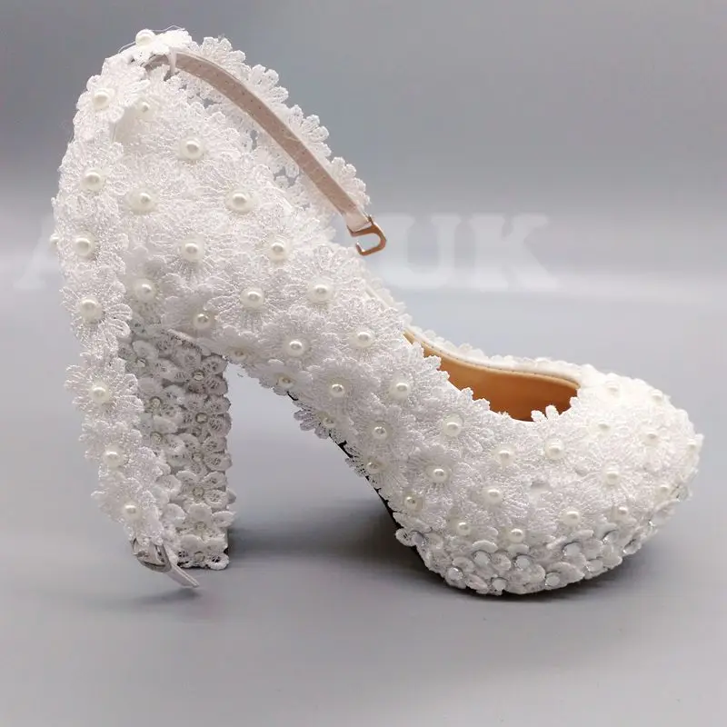 Avansat soț morfină  La reducere! 11cm super high bloc tocuri dantela de fildeș, perle de nunta  pantofi mireasa curea glezna manual cu toc indesata mirese nunta pompe de  pantofi > Pantofi pentru femei | www.hilfigeronline.ro