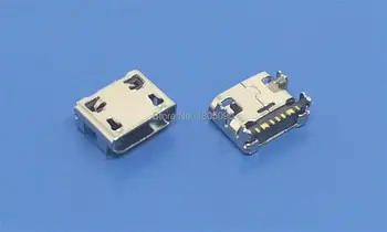 100buc Mini Conector micro USB Port de Încărcare Jack de Alimentare 7pin DIP4 nu curling Pentru Samsung USB Micro USB Soclu