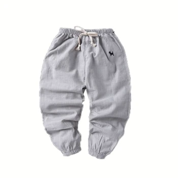 2019 Copil De Vara Pentru Copii Baieti Casual Pantaloni Copii Pantaloni Lungi Din Bumbac Solid De Fund De Îmbrăcăminte