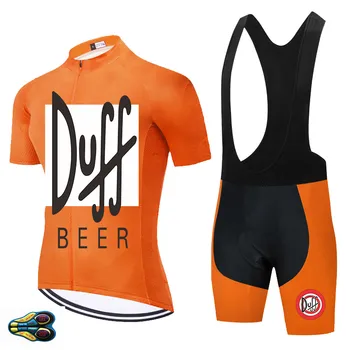 2020 Nou Echipa Pro DUFF BEER Ciclism Jersey Set Personalizat de Vară MTB Biciclete Imbracaminte Maillot Ropa Ciclismo Curse de Ciclism Set 20D