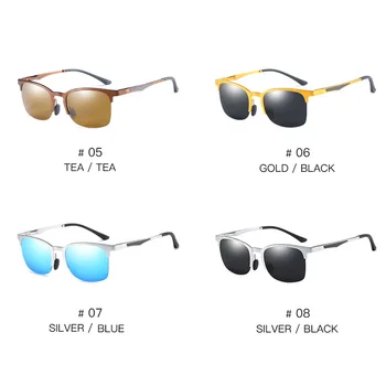 2020 pentru Bărbați ochelari de Soare Polarizat Aluminiu Magneziu Cadru de Film plin de culoare Lentila din Fibra de Carbon de Conducere ochelari de Soare Pentru Barbati