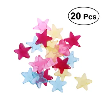20buc/Pachet Star Reutilizabile 3D de Cuburi de Gheata Multicolor Răcire Instrument pentru Petrecere (Culoare Aleatorii)