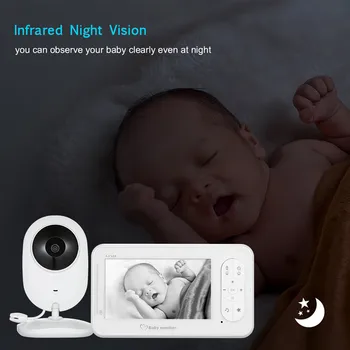 4.3 inch Video Baby Monitor cu Camera Doi-way Audio Bona Copil de Securitate aparat de Fotografiat Babyphone Viziune de Noapte de Detectare a Temperaturii