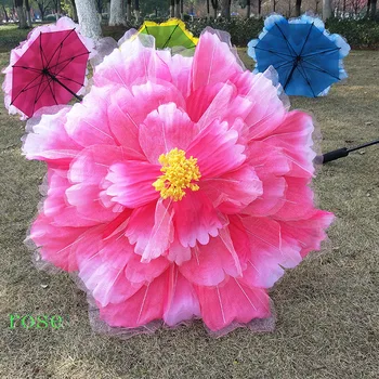 70-80 cm diametre de bujor flori Artificiale Bujor umbrela Dans recuzită Efectuarea de recuzită performanța iau umbrela