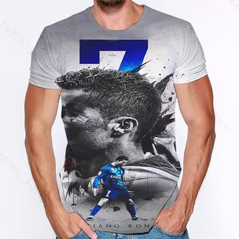 Cristiano Ronaldo 3D de Imprimare T-shirt CR7 Teu În 2020 Vânzare Fierbinte Tricou de Vara cu Maneci Scurte Topuri O-Gât Hip Hop Sport, Haine Casual