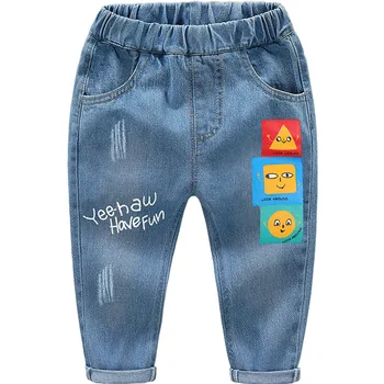 Desene animate Baieti Blugi Casual Pantaloni pentru Copii Toddler Băiat Denim Pantaloni copii Copii Pantaloni Lungi Fund de Îmbrăcăminte