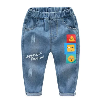 Desene animate Baieti Blugi Casual Pantaloni pentru Copii Toddler Băiat Denim Pantaloni copii Copii Pantaloni Lungi Fund de Îmbrăcăminte