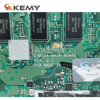 E403SA Placa de baza N3700CPU 4GB RAM placa de baza Pentru ASUS EeeBook E403SA Laptop placa de baza E403SA Placa de baza Testate