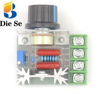 Electrice Regulator de Tensiune Variabilă Transformator AC220V 25A Buton Continuu Variabilă Adaptor pentru Lumini de Control Luminozitate