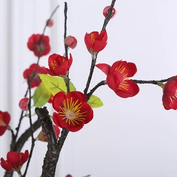 Erxiaobao 1 Bucata Prunus Mume Meiren Plum Blossom Flori Artificiale Fals Mătase Floarea Acasă Tabelul De Partid Decor Nunta Cadou