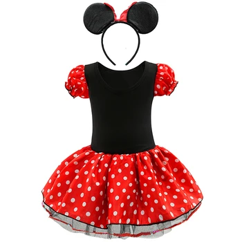 Fete Pentru Copii Minnie Mickey Rochie De Printesa Pentru Copii De Craciun Animat Mouse-Ul Hainele Bentita Copii, Carnaval, Petrecere, Costume De