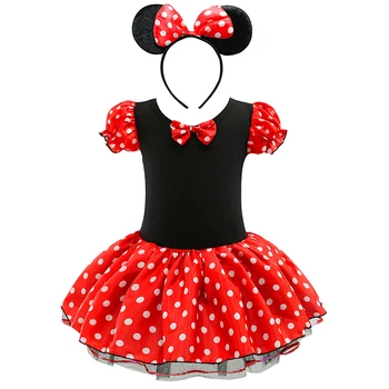 Fete Pentru Copii Minnie Mickey Rochie De Printesa Pentru Copii De Craciun Animat Mouse-Ul Hainele Bentita Copii, Carnaval, Petrecere, Costume De