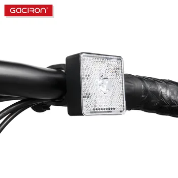 GACIRON 80lumens Biciclete Cap de Lumină Inteligent Motion Senzor de Avertizare Lampă cu LED-uri Reflex rezistent la apa Biciclete lumina Reflectoarelor Accesorii pentru Biciclete