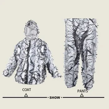 Geely Îmbrăcăminte Frunze de Arțar Haine de Camuflaj Vanatoare Ghillie Costume de Haine Profesionale de Zăpadă 3D Bionic Haine de Camuflaj
