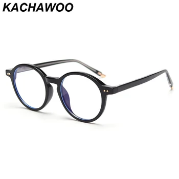 Kachawoo femei rotund ochelari optice TR90 negru gri ochelari retro cadru pentru barbati unisex cadou de ziua Toamna stil coreean fierbinte