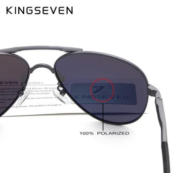 KINGSEVEN Brand Nou Unisex Aluminiu Polarizat ochelari de Soare Femei Barbati Design de Călătorie de Conducere Ochelari de Soare Clasic Masculin Ochelari de Gafas