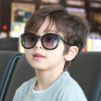 Moda Noua Orez Unghii pentru Copii ochelari de Soare Retro Rotund Săgeata Băiatului fetelor Ochelari de Designer de Lux Anti UV Copilului Nuante UV400