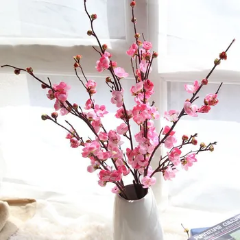 Mătase Artificială Flori Japonia Prune Flori De Cires Flori False Flores Sakura Crengi Nunta Acasă Decorare Camera