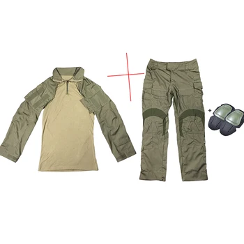 Noul G3 Uniformă de Luptă Cămașă Pantaloni cu genunchiere Militare Airsoft Uniformă Tactice de Paintball Haine de Vânătoare BDU Camuflaj