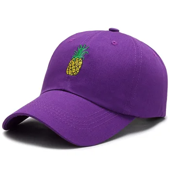 Primăvara Nou Ananas Broderie Șapcă De Baseball De Moda De Sex Feminin Sălbatice Casual Pălărie Băieți Umbra Hip Hop Capac
