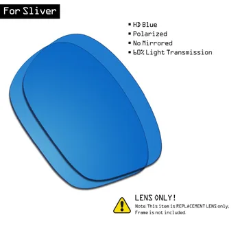 SmartVLT ochelari de Soare, Lentile de Înlocuire pentru Oakley Sliver - HD Albastru