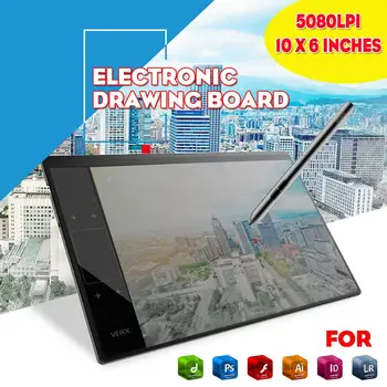 VEIKK A30 Portabil Grafică Comprimat de Desen Digital Desen Pad Pentru Predare On-line de Învățare Sensibilitate la Presiune 10x6 Inch